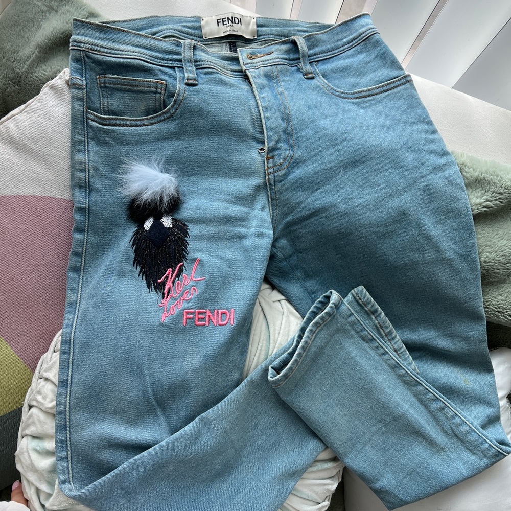 Fendi Blue Jeans Size 38 stretchy